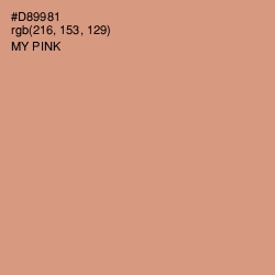 #D89981 - My Pink Color Image